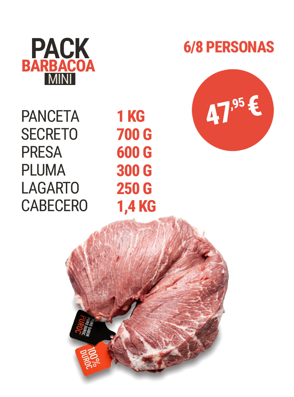 Pack BARBACOA Mini (6/8 pers)