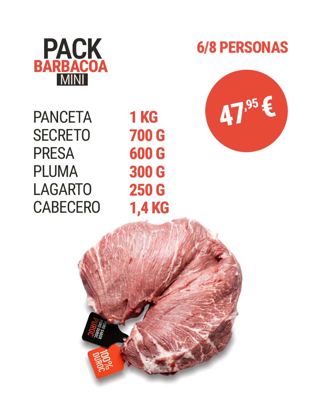 pack barbacoa mini OK Pack BARBACOA Mini (6/8 pers) - Imagen 1